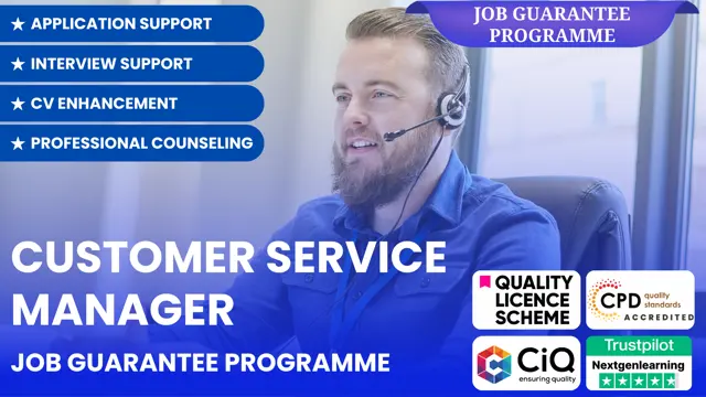 Customer Service Manager - Job Guarantee Programme with Career & Application Support