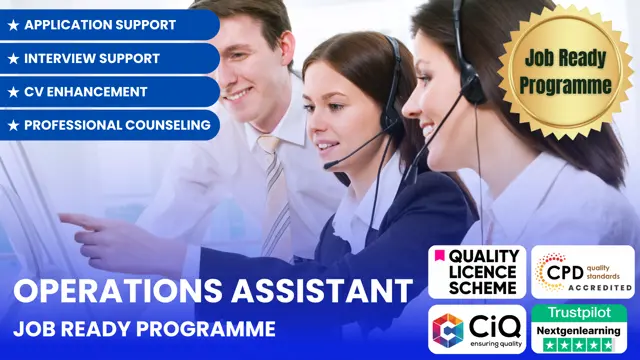 Operations Assistant - Job Ready Programme with Career Support & Money Back Guarantee