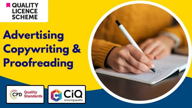 Diploma in Advertising Copywriting & Proofreading (QLS Level 5)