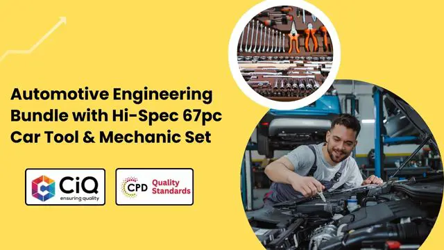 Automotive Engineering Bundle with Hi-Spec 67pc Car Tool & Mechanic Set