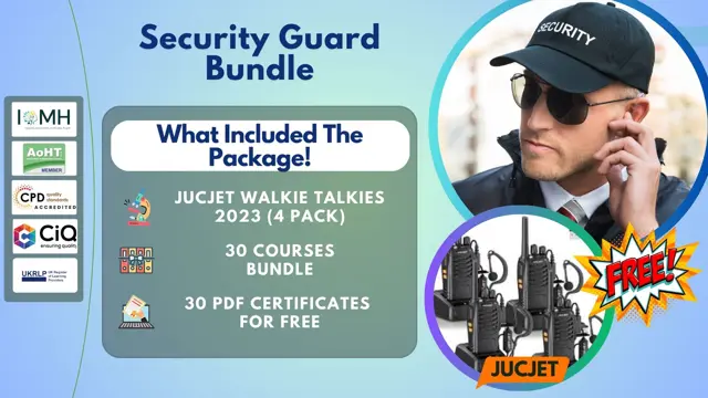 Security Guard Bundle with JUCJET Walkie Talkies (Included)