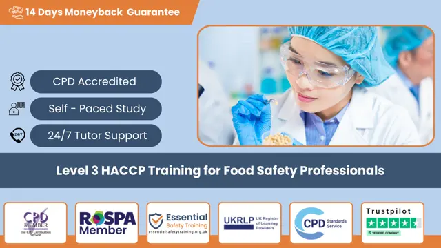 Level 3 HACCP Training for Food Safety Professionals