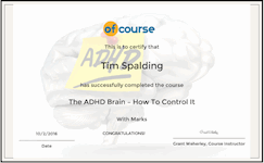 ADHD Certificate