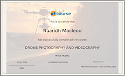 Drone Photography cert