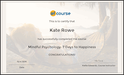7 days to happiness cert