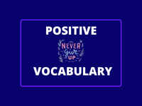 Life Changing Positive Vocabulary Terms Course