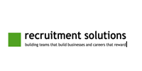 Jobs from Recruitment Solutions (recsol)